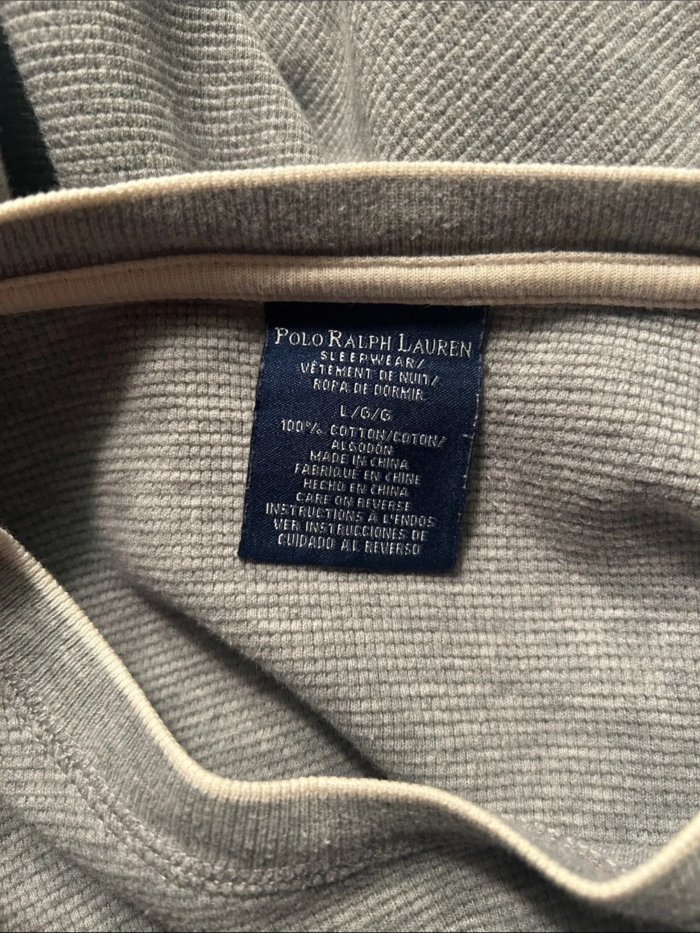 Polo by Ralph Lauren Heather Gray Long-Sleeve Thermal Shirt